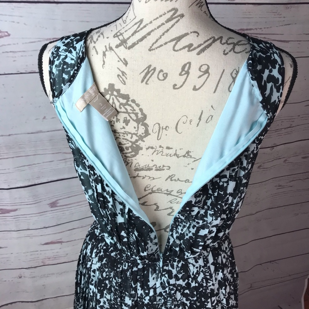 Banana Republic Dress Blue Black Sleeveless size 2 - Picture 3 of 14